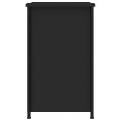 Noćni ormarić crni 40 x 36 x 60 cm od konstruiranog drva - Crna 1 Cijena