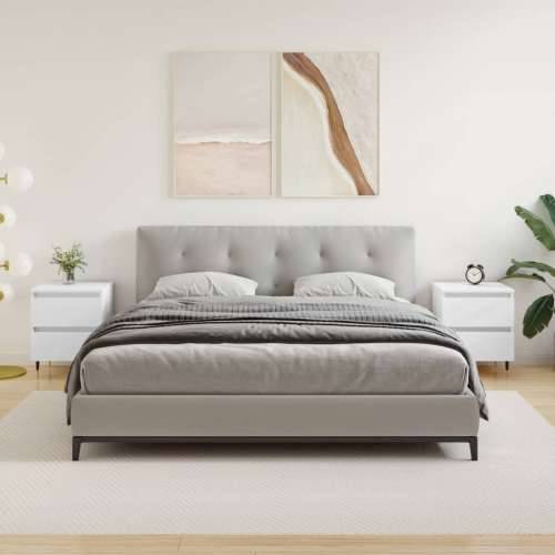 Noćni ormarići 2 kom bijeli 40 x 35 x 50 cm konstruirano drvo - Bijela 2 Cijena