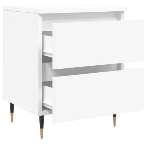 Noćni ormarići 2 kom bijeli 40 x 35 x 50 cm konstruirano drvo - Bijela 2 Cijena