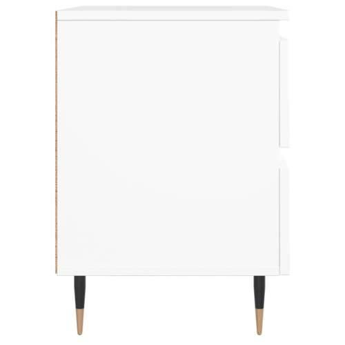 Noćni ormarići 2 kom bijeli 40 x 35 x 50 cm konstruirano drvo - Bijela 2 Cijena