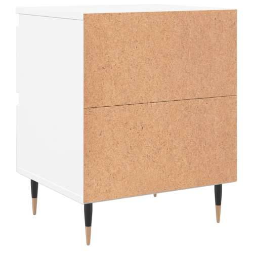 Noćni ormarići 2 kom bijeli 40 x 35 x 50 cm konstruirano drvo - Bijela 2 Cijena
