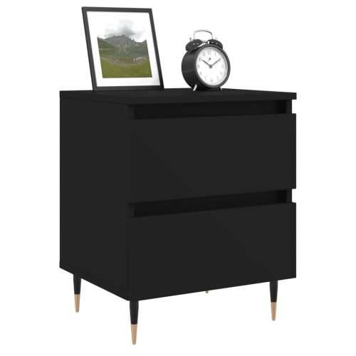 Noćni ormarići 2 kom crni 40x35x50 cm od konstruiranog drva - Crna 2 Cijena