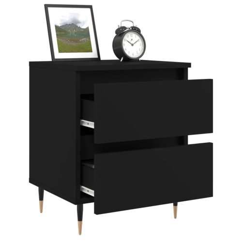 Noćni ormarići 2 kom crni 40x35x50 cm od konstruiranog drva - Crna 2 Cijena