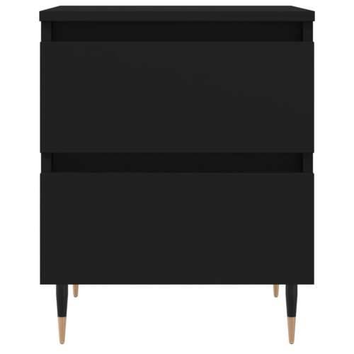 Noćni ormarići 2 kom crni 40x35x50 cm od konstruiranog drva - Crna 2 Cijena