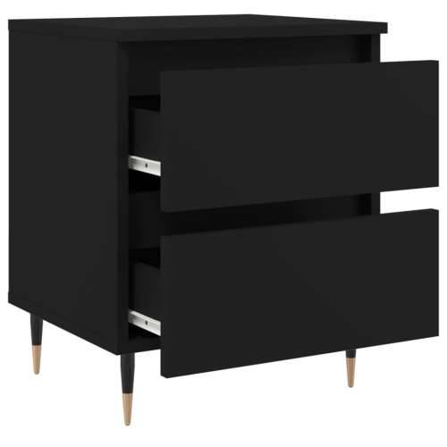 Noćni ormarići 2 kom crni 40x35x50 cm od konstruiranog drva - Crna 2 Cijena