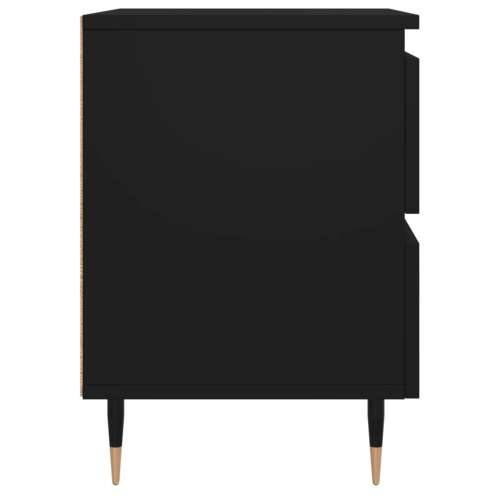 Noćni ormarići 2 kom crni 40x35x50 cm od konstruiranog drva - Crna 2 Cijena