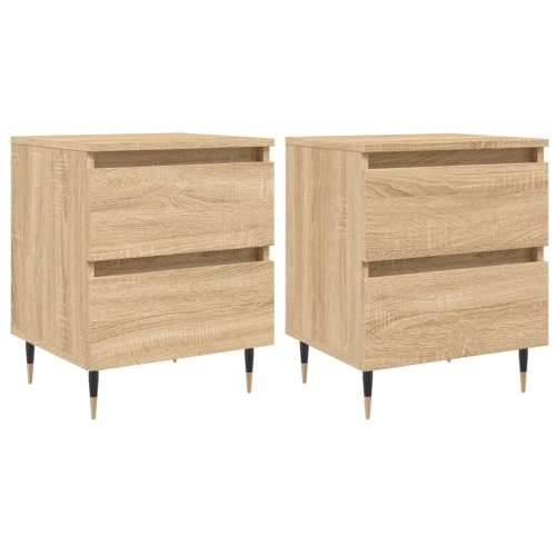 Noćni ormarići 2 kom boja hrasta 40x35x50 cm konstruirano drvo - sonoma hrast 2 Cijena