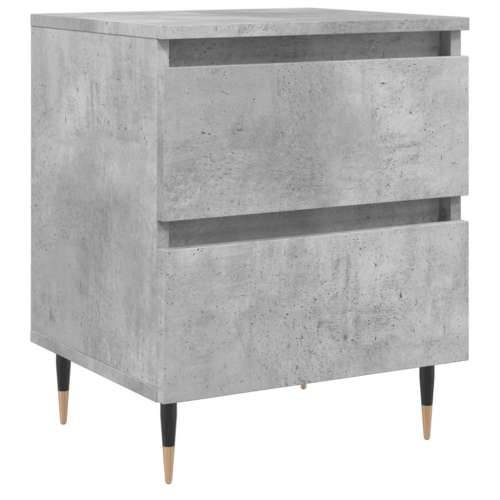 Noćni ormarić siva boja betona 40x35x50 cm konstruirano drvo - Beton siva 1 Cijena