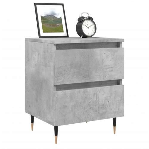 Noćni ormarić siva boja betona 40x35x50 cm konstruirano drvo - Beton siva 1 Cijena