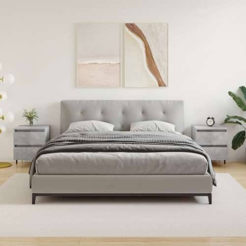 Noćni ormarići 2 kom boja betona 40x35x50 cm konstruirano drvo - Beton siva 2 Cijena
