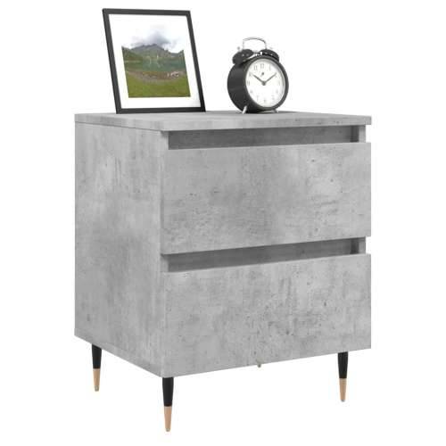 Noćni ormarići 2 kom boja betona 40x35x50 cm konstruirano drvo - Beton siva 2 Cijena