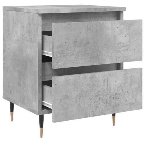 Noćni ormarići 2 kom boja betona 40x35x50 cm konstruirano drvo - Beton siva 2 Cijena