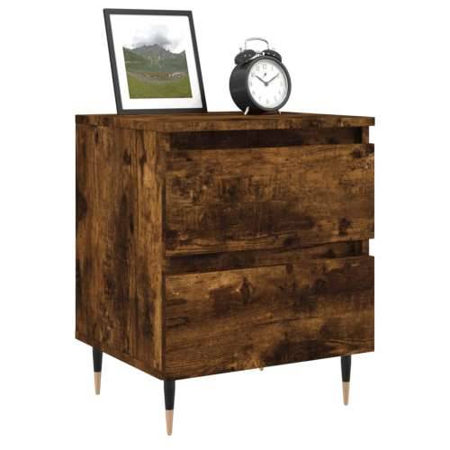 Noćni ormarići 2 kom boja hrasta 40x35x50 cm konstruirano drvo - Dimljeni hrast 2 Cijena
