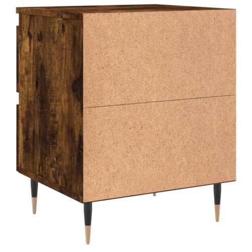 Noćni ormarići 2 kom boja hrasta 40x35x50 cm konstruirano drvo - Dimljeni hrast 2 Cijena