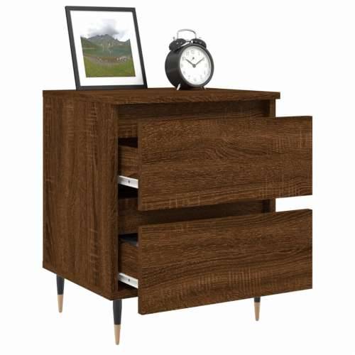 Noćni ormarići 2 kom boja hrasta 40x35x50 cm konstruirano drvo - Smeđi hrast 2 Cijena
