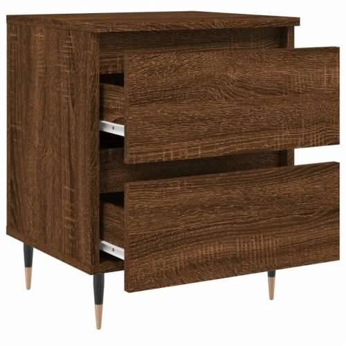 Noćni ormarići 2 kom boja hrasta 40x35x50 cm konstruirano drvo - Smeđi hrast 2 Cijena