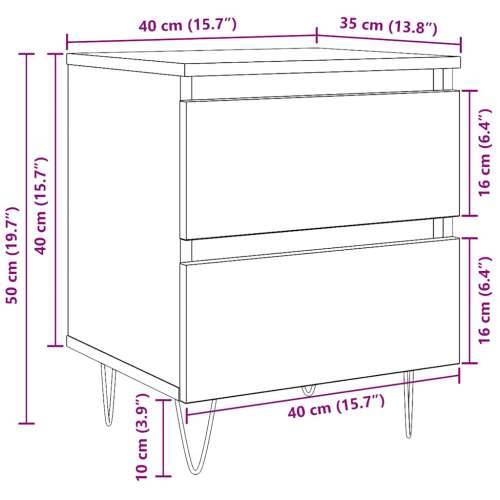 Noćni ormarić boja hrasta sonome 40x35x50 cm konstruirano drvo - sonoma hrast 1 Cijena