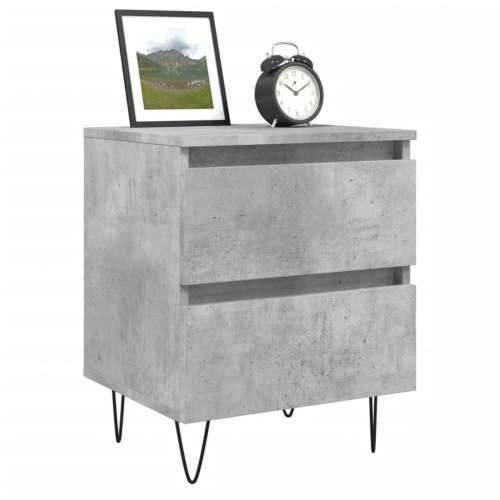 Noćni ormarići 2 kom boja betona 40x35x50 cm konstruirano drvo - Beton siva 2 Cijena