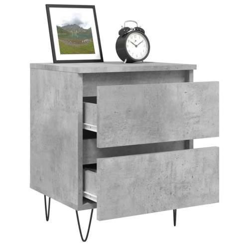 Noćni ormarići 2 kom boja betona 40x35x50 cm konstruirano drvo - Beton siva 2 Cijena