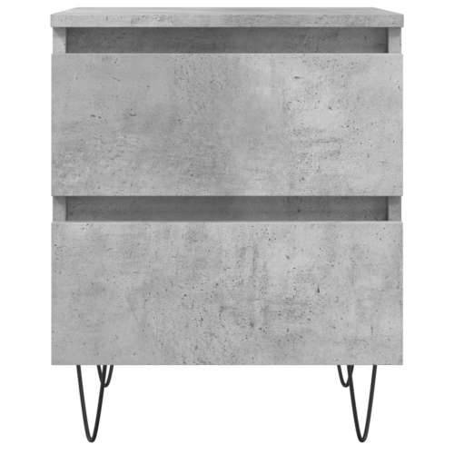 Noćni ormarići 2 kom boja betona 40x35x50 cm konstruirano drvo - Beton siva 2 Cijena