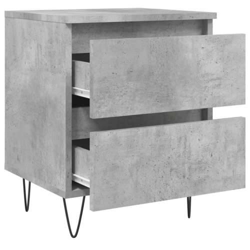 Noćni ormarići 2 kom boja betona 40x35x50 cm konstruirano drvo - Beton siva 2 Cijena