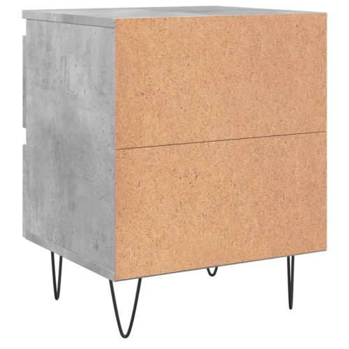Noćni ormarići 2 kom boja betona 40x35x50 cm konstruirano drvo - Beton siva 2 Cijena