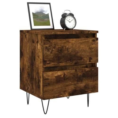 Noćni ormarići 2 kom boja hrasta 40x35x50 cm konstruirano drvo - Dimljeni hrast 2 Cijena