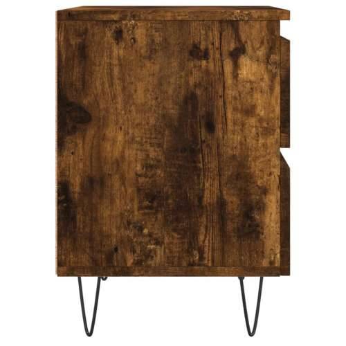 Noćni ormarići 2 kom boja hrasta 40x35x50 cm konstruirano drvo - Dimljeni hrast 2 Cijena