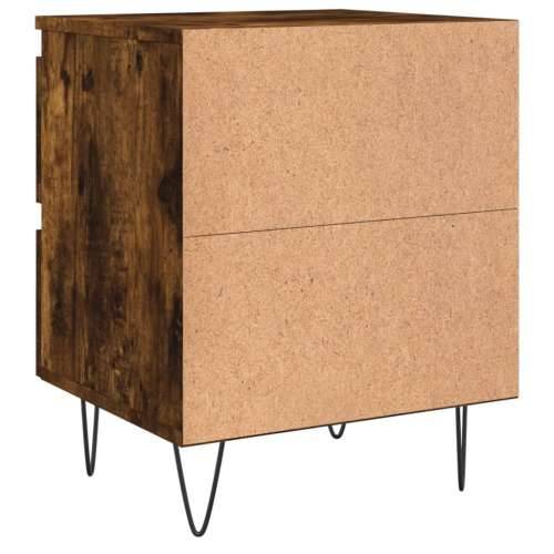 Noćni ormarići 2 kom boja hrasta 40x35x50 cm konstruirano drvo - Dimljeni hrast 2 Cijena