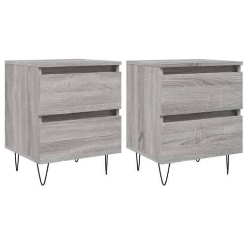 Noćni ormarići 2 kom boja hrasta 40x35x50 cm konstruirano drvo - Sivi hrast sonoma 2 Cijena