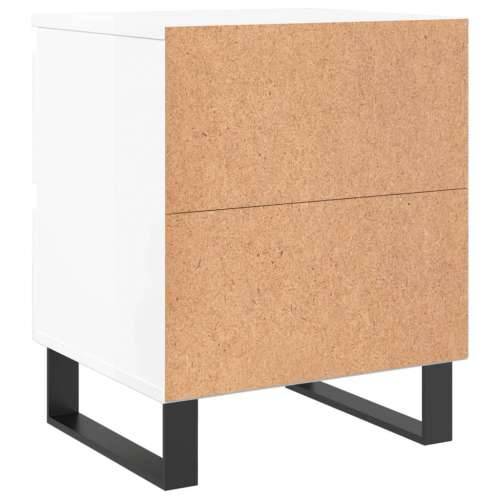 Noćni ormarići 2 kom sjajni bijeli 40x35x50cm konstruirano drvo - Visoko sjajno bijela 2 Cijena