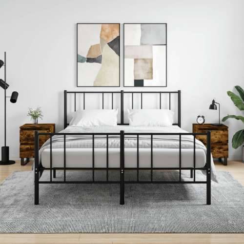 Noćni ormarići 2 kom boja hrasta 40x35x50 cm konstruirano drvo - Dimljeni hrast 2 Cijena