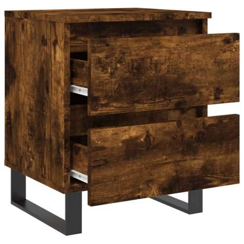 Noćni ormarići 2 kom boja hrasta 40x35x50 cm konstruirano drvo - Dimljeni hrast 2 Cijena