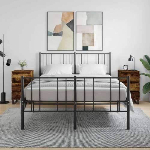 Noćni ormarići 2 kom boja hrasta 40x35x69 cm konstruirano drvo - Dimljeni hrast 2 Cijena