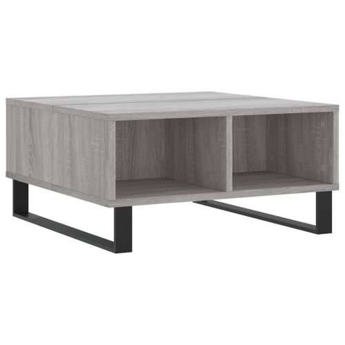 Stolić za kavu siva boja hrasta 60x60x30 cm konstruirano drvo - Sivi hrast sonoma 1 Cijena