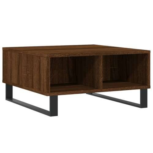 Stolić za kavu smeđa boja hrasta 60x60x30 cm konstruirano drvo - Smeđi hrast 1 Cijena