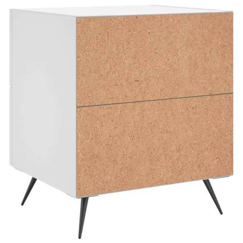 Noćni ormarić bijeli 40 x 35 x 47,5 cm od konstruiranog drva - Bijela 1 Cijena