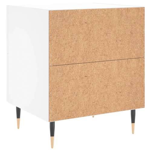 Noćni ormarić bijeli 40 x 35 x 47,5 cm od konstruiranog drva - Bijela 1 Cijena