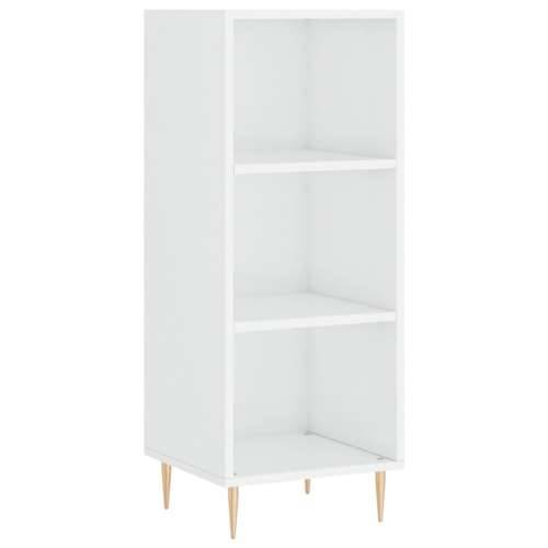 Komoda sjajna bijela 34,5 x 32,5 x 90 cm od konstruiranog drva - Visoko sjajno bijela 1 Cijena