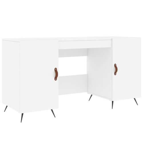 Radni stol bijeli 140 x 50 x 75 cm od konstruiranog drva - Bijela Cijena
