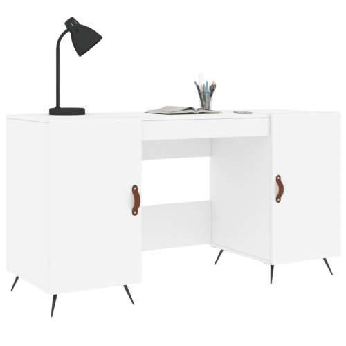 Radni stol bijeli 140 x 50 x 75 cm od konstruiranog drva - Bijela Cijena
