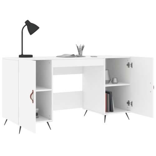 Radni stol bijeli 140 x 50 x 75 cm od konstruiranog drva - Bijela Cijena