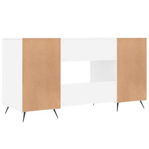Radni stol bijeli 140 x 50 x 75 cm od konstruiranog drva - Bijela Cijena