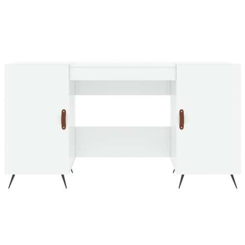 Radni stol visoki sjaj bijeli 140x50x75 cm konstruirano drvo - Visoko sjajno bijela Cijena