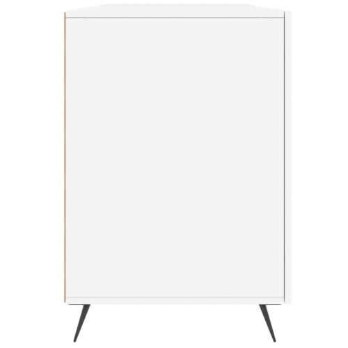 Radni stol visoki sjaj bijeli 140x50x75 cm konstruirano drvo - Visoko sjajno bijela Cijena