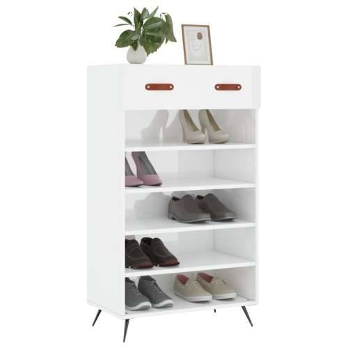 Ormarić za cipele sjajni bijeli 60x35x105 cm konstruirano drvo - Visoko sjajno bijela 1 Cijena