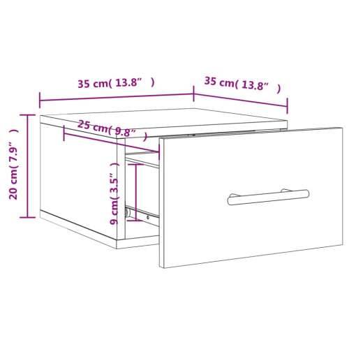 Zidni noćni ormarić Siva betona 35 x 35 x 20 cm - Beton siva 1 Cijena