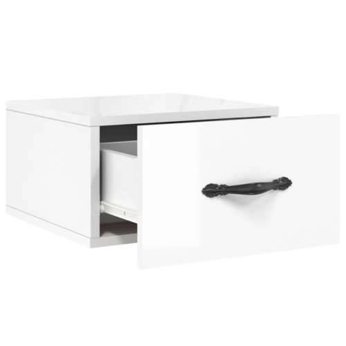 Zidni noćni ormarić Bijela visokog sjaja 35 x 35 x 20 cm - Visoko sjajno bijela 1 Cijena
