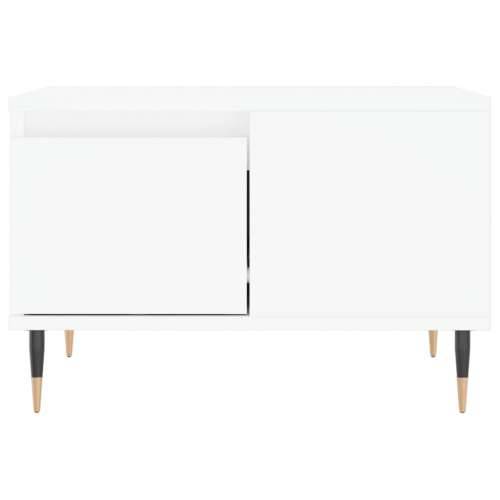 Stolić za kavu bijeli 55 x 55 x 36,5 cm od konstruiranog drva - Bijela 1 Cijena