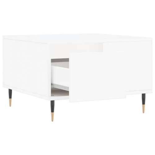 Stolić za kavu bijeli 55 x 55 x 36,5 cm od konstruiranog drva - Bijela 1 Cijena